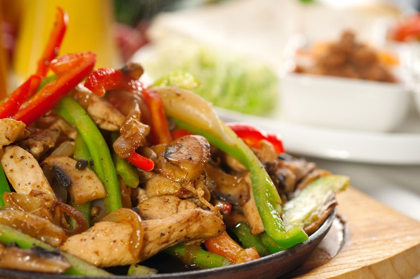 fajitas au poulet