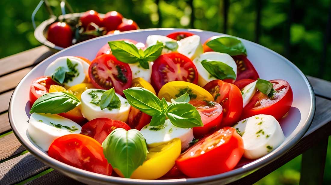 Salade de Tomates et Mozzarella