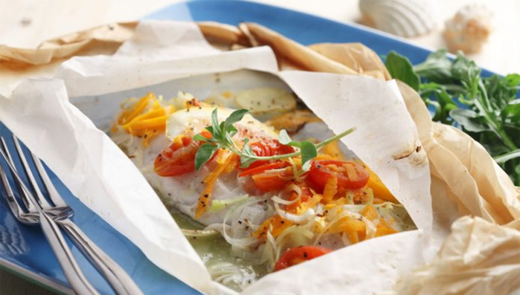 Filet de cabillaud en papillote