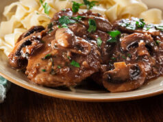 sauté de poulet aux champignons