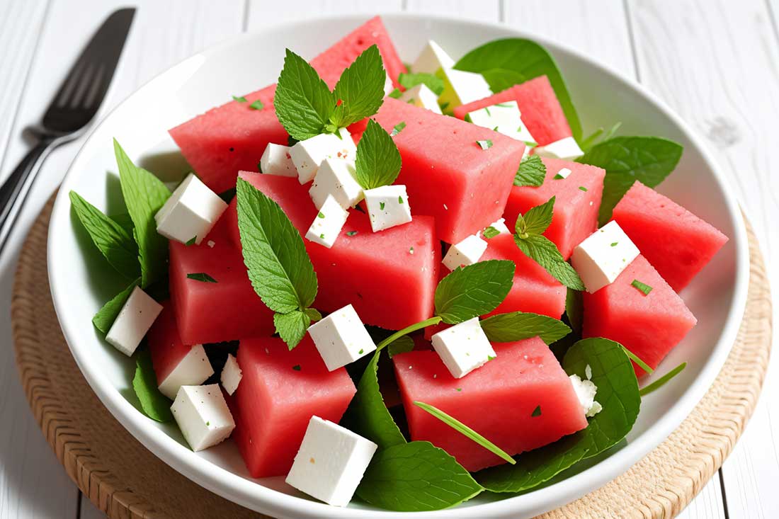 Salade de pastèque et feta