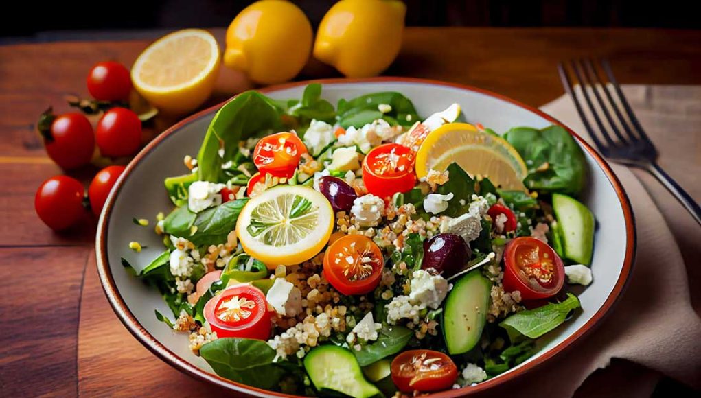 salades fraîches et légères