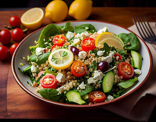 salades fraîches et légères
