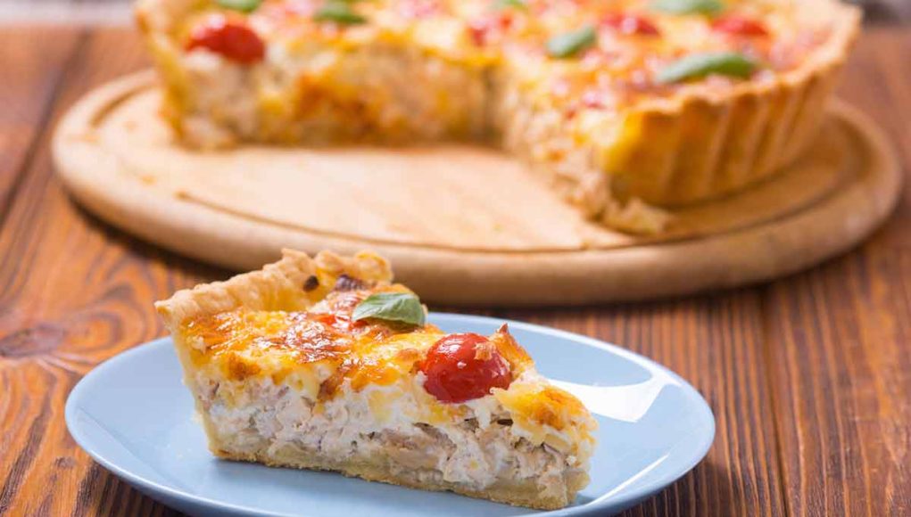 quiche au poulet et aux tomates